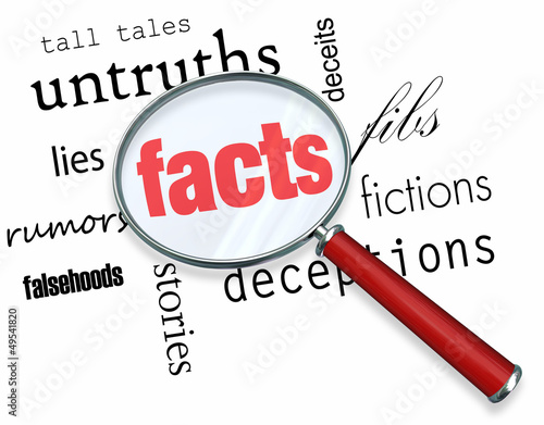 Searching for Facts vs. Fiction - Magnifying Glass