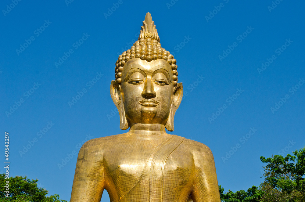 Golden Buddha statue at temple of Thailand Golden Buddha statue at temple of Thailand