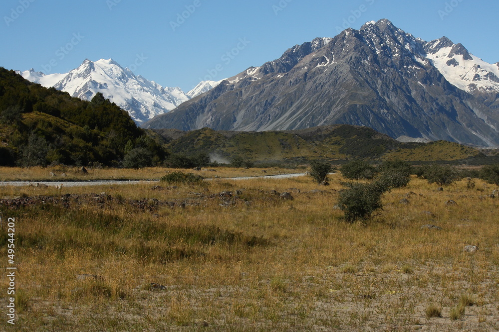 plains in Mount Cook National Park