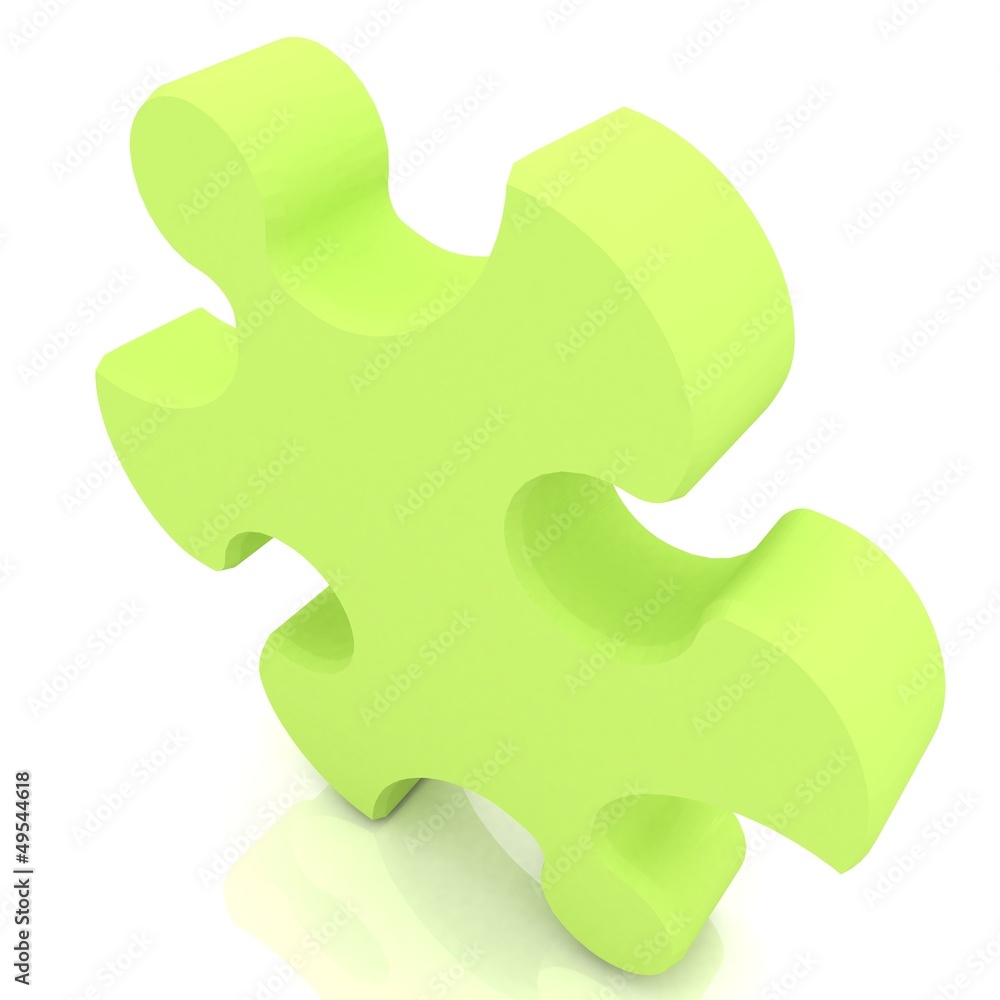green puzzle(3-D simulation, 3-D visualization) green puzzle(3-D simulation, 3-D visualization)