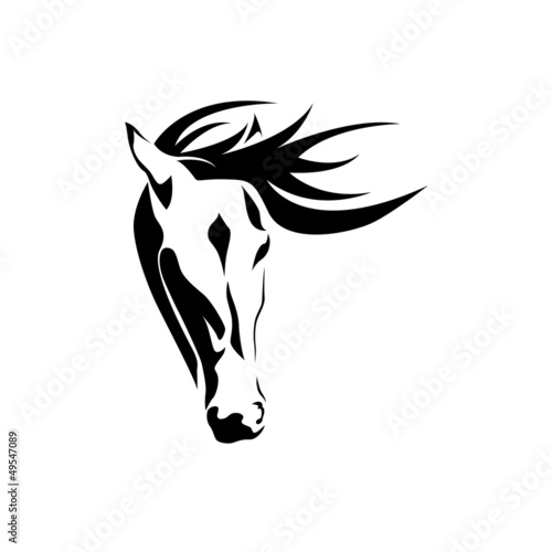 Vector logo horse