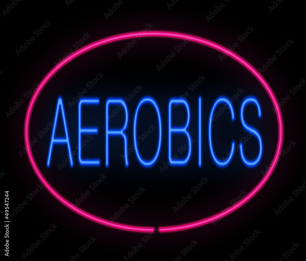 Aerobics concept.