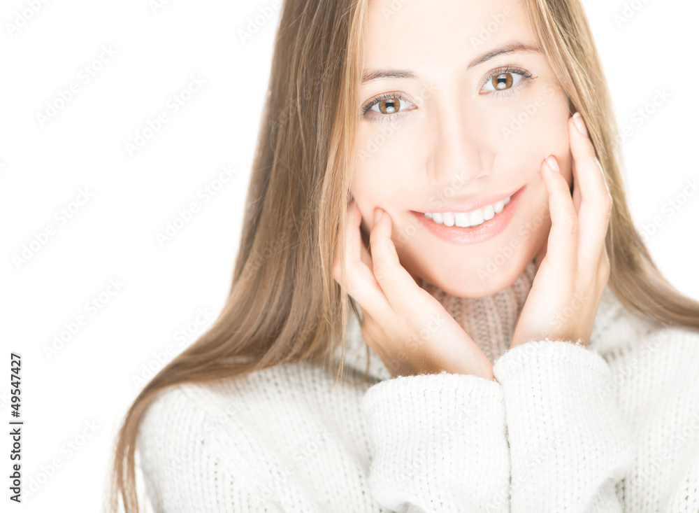 Portrait of beautiful sexy girl isolated on white. Portrait of beautiful sexy girl isolated on white.