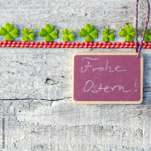 Tafel Frohe Ostern