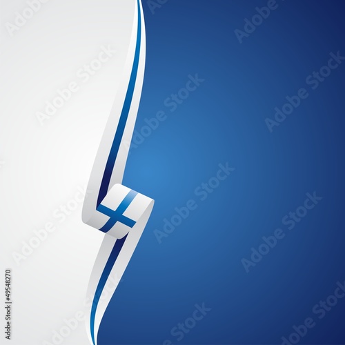 Finnish left side color brochure cover vector