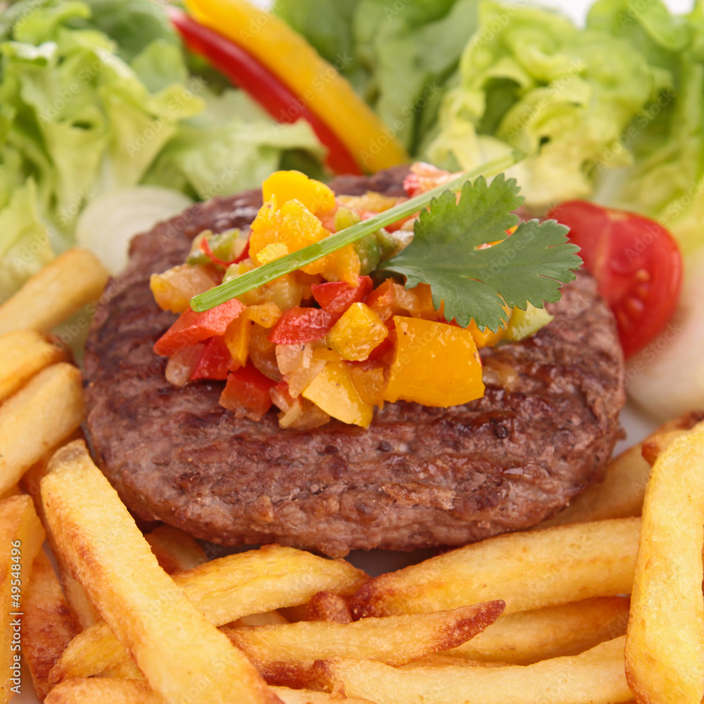 beefsteak with vegetables beefsteak with vegetables