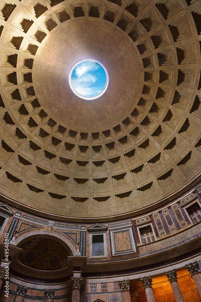 Naklejka premium Pantheon in Rome, Italy