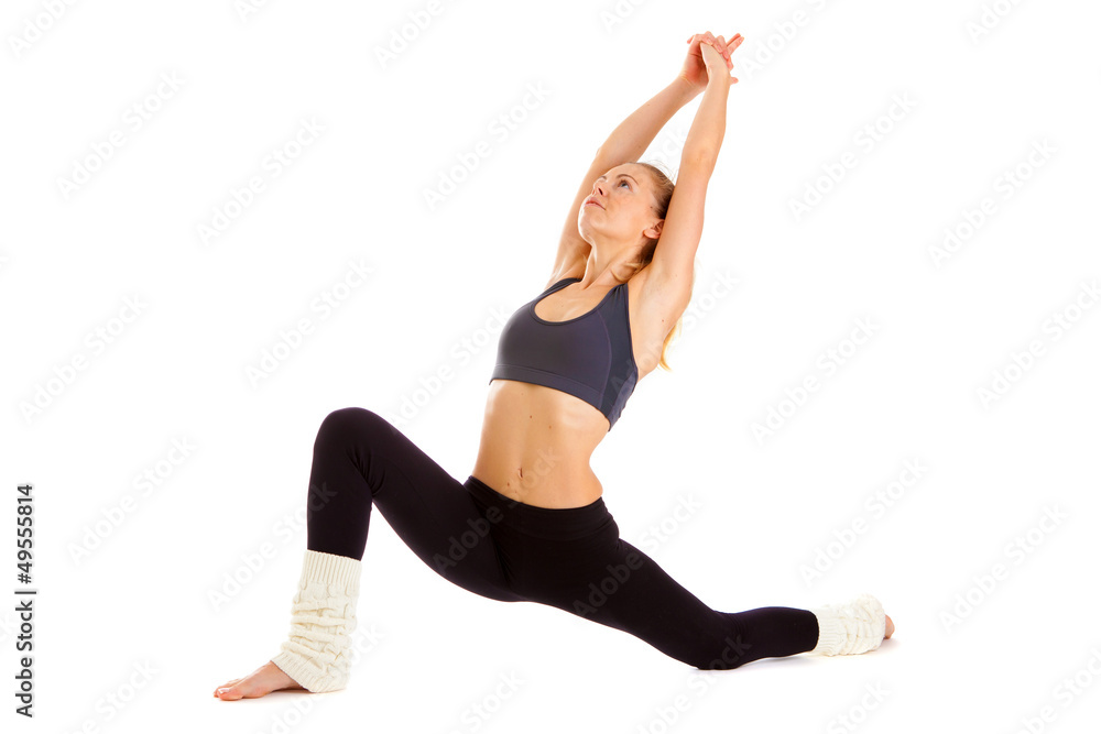 yoga, isolated, on white yoga, isolated, on white