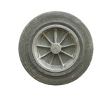 Old wheel isolated on white background