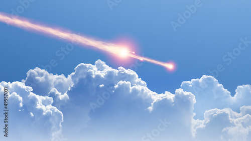 Asteroid, meteorite impact photo