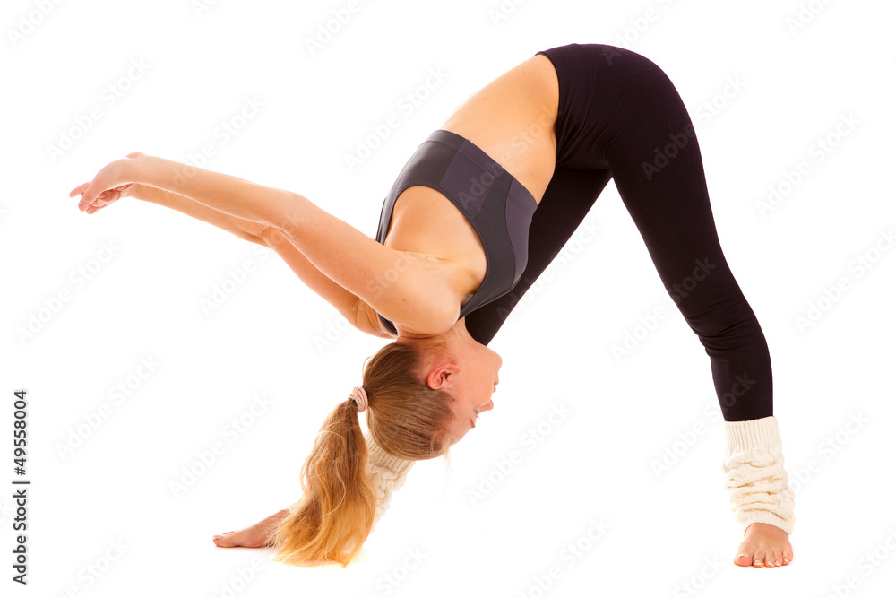 yoga, isolated, on white yoga, isolated, on white