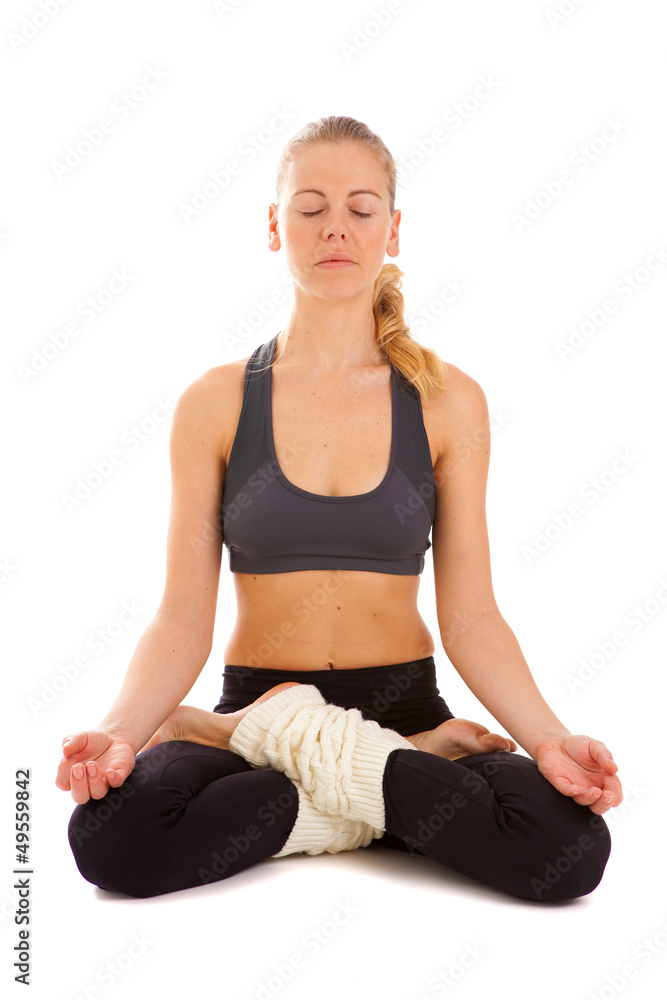 yoga, isolated, on white yoga, isolated, on white