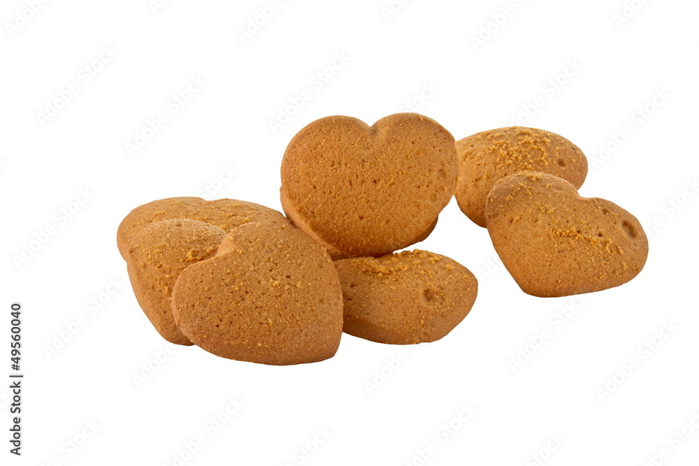 a Image of tasty cookies in the shape of hearts a Image of tasty cookies in the shape of hearts