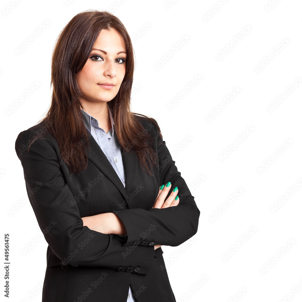 Businesswoman isolated on white Businesswoman isolated on white