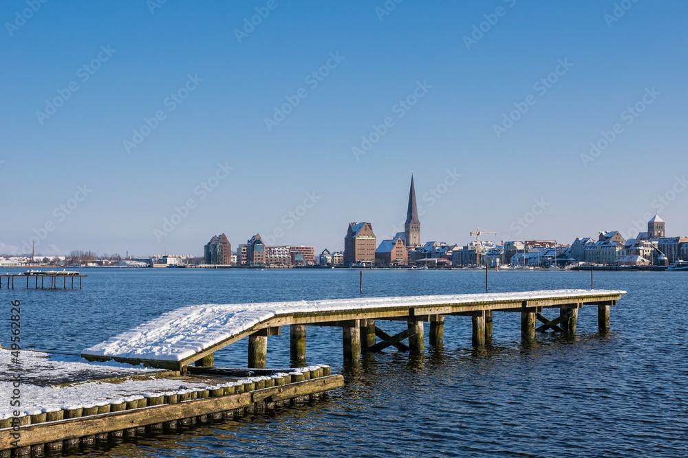 Obraz premium Rostock im Winter.