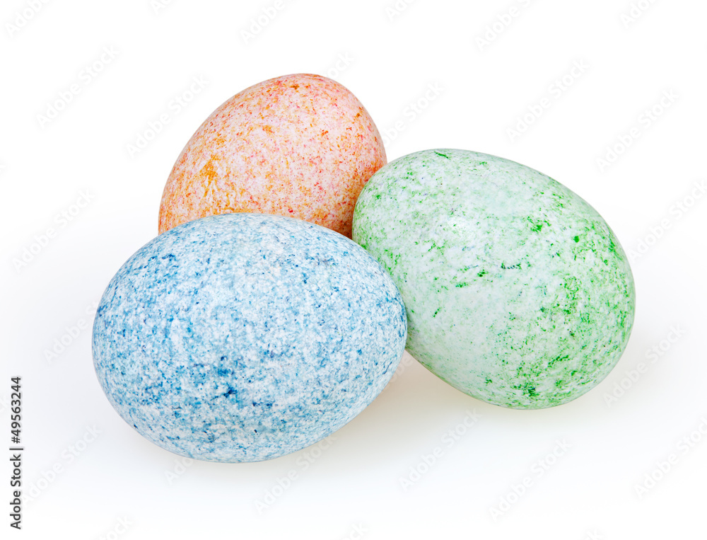 Easter eggs isolated on white background with clipping path Easter eggs isolated on white background with clipping path