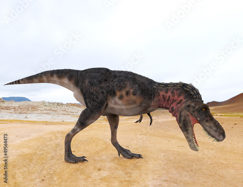 tarbosaurus eattin side view