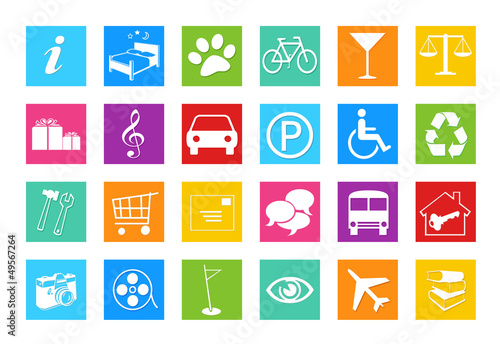 Set de iconos de colores para la Web