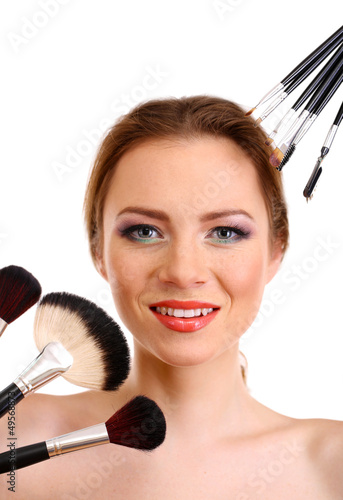 portrait of beautiful woman...