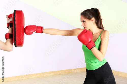 Young beautiful woman with ...