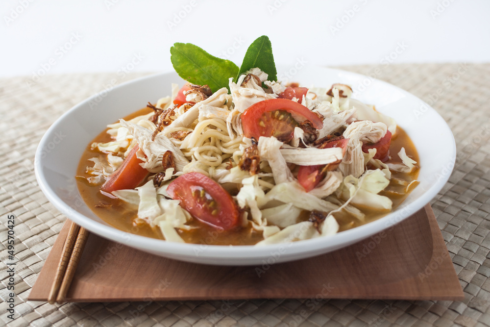 chicken noodle spicy soup indonesia cuisine chicken noodle spicy soup indonesia cuisine
