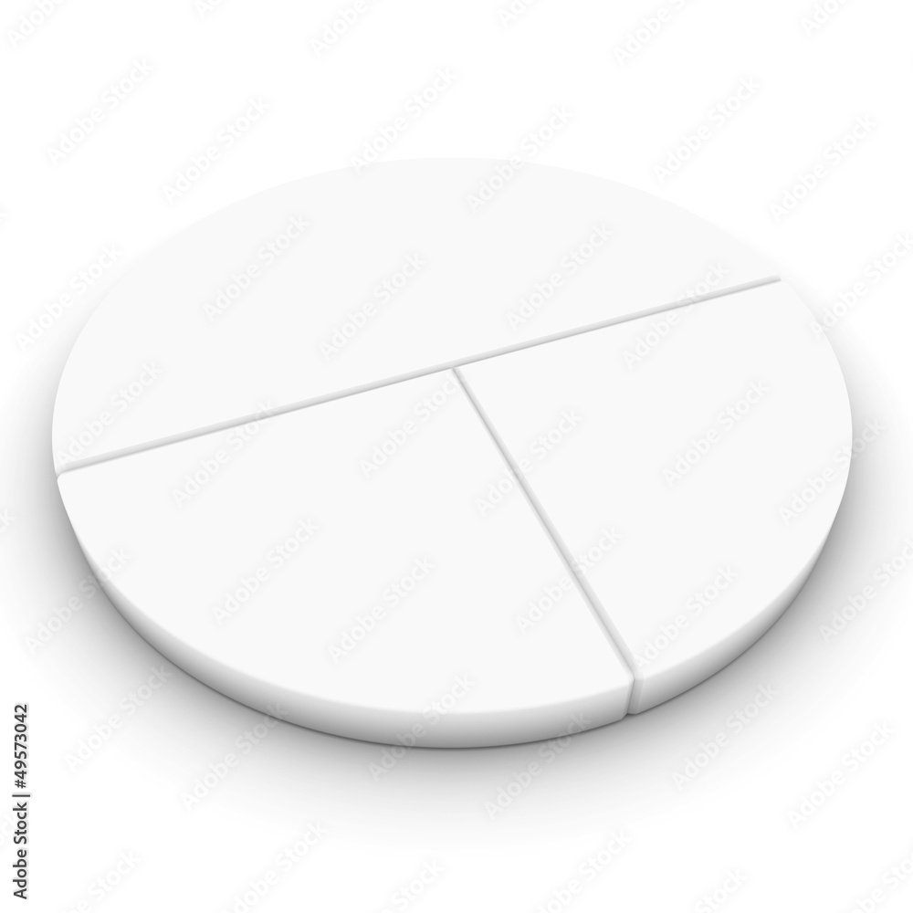 isolated pie chart to place concepts isolated pie chart to place concepts