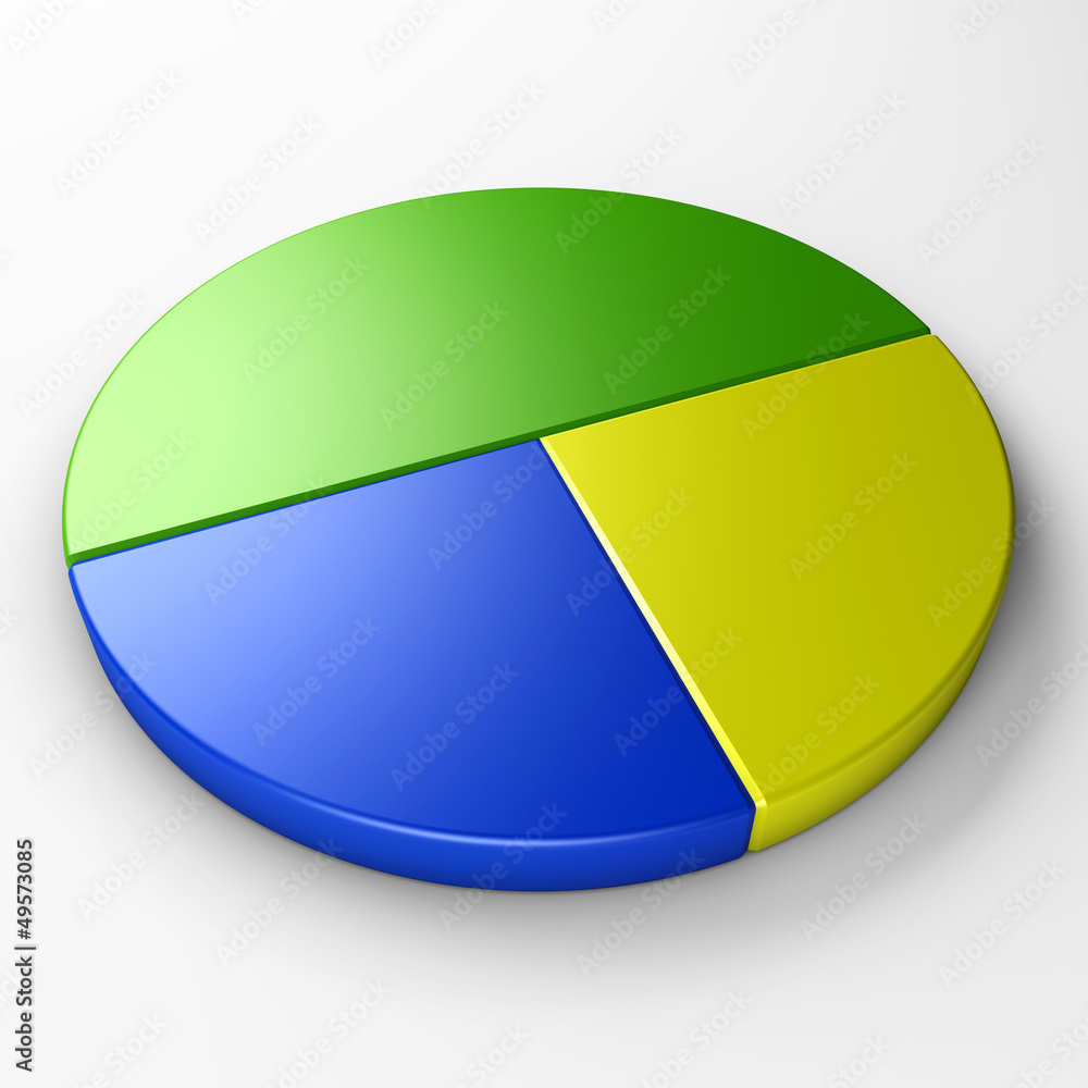 isolated pie chart to place concepts isolated pie chart to place concepts