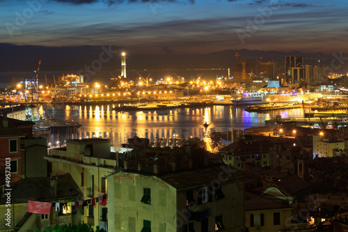 The ancient port in Genova  Italy