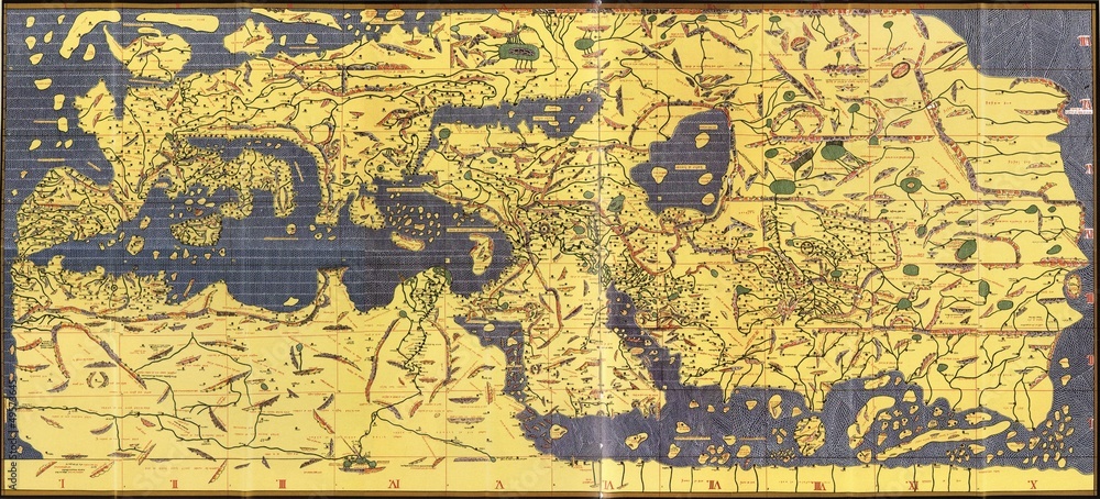 Naklejka premium Antique Map
