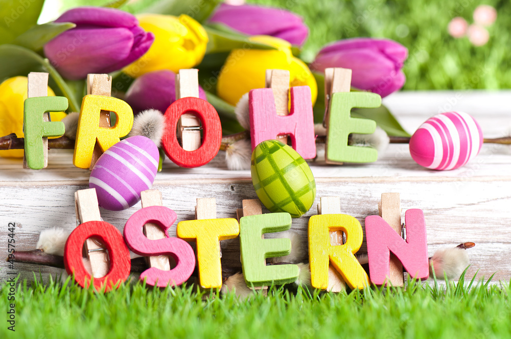 Obraz premium Frohe Ostern