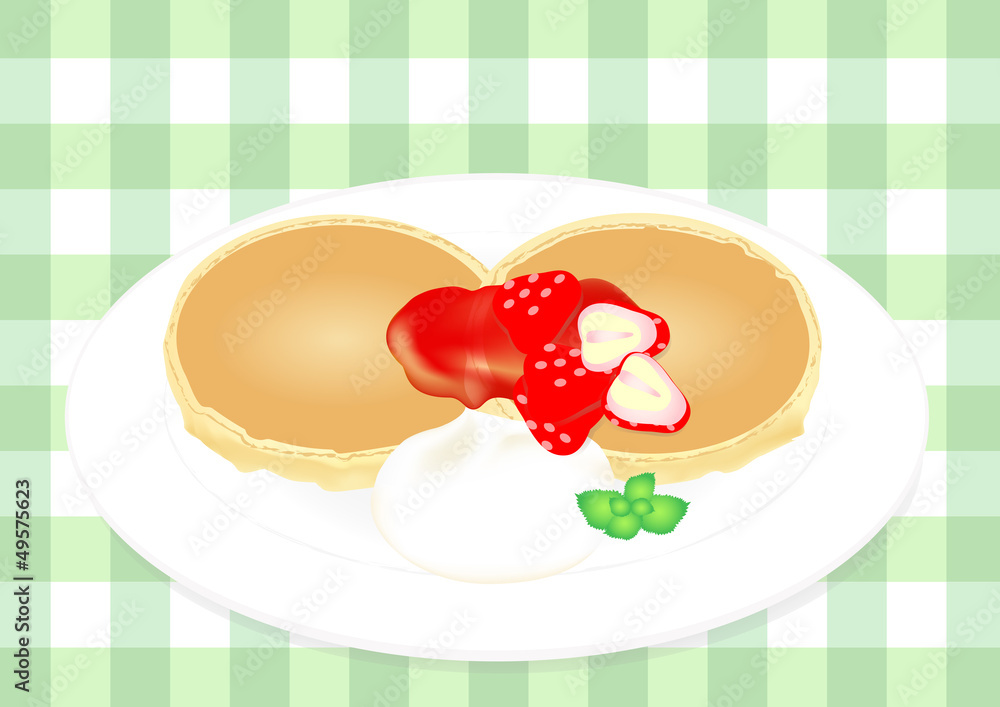 Strawberry Pancake Strawberry Pancake