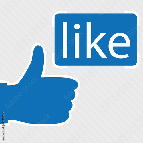 Tableau sur toile Like / Social Media