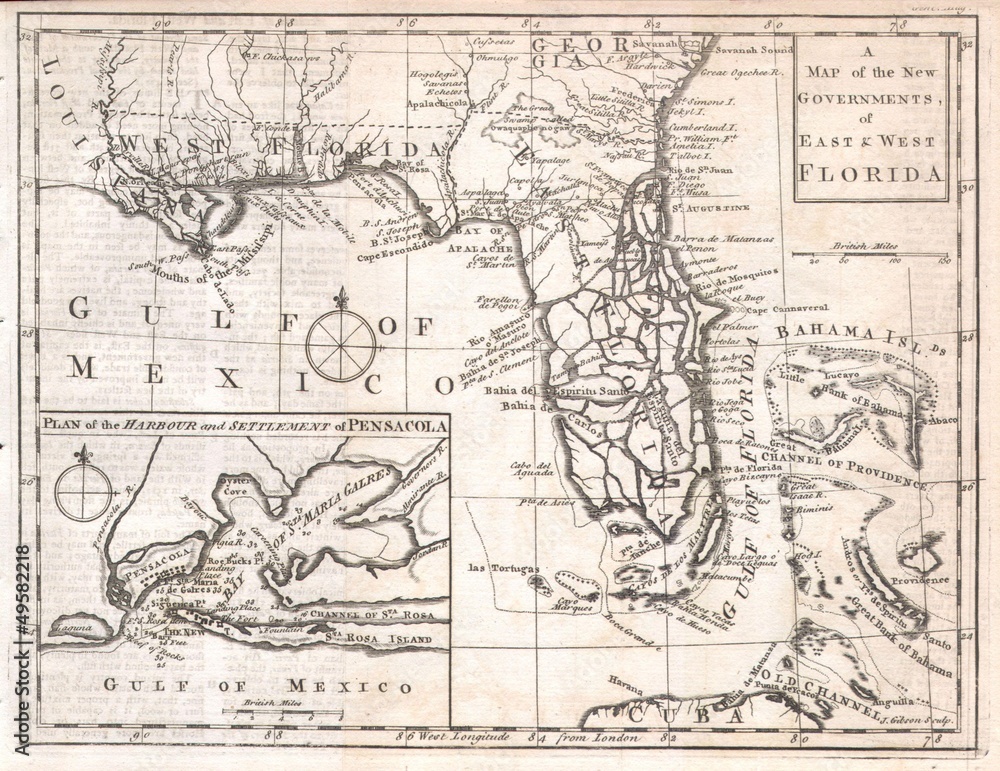 Florida old map