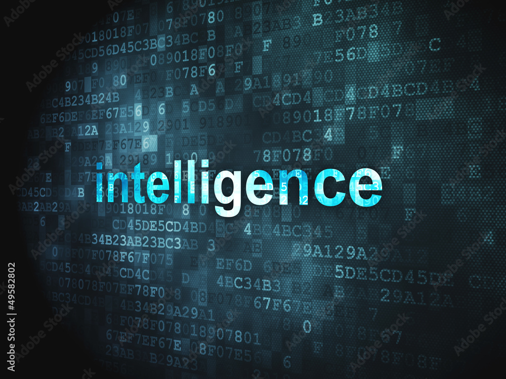 Education concept: Intelligence on digital background Education concept: Intelligence on digital background