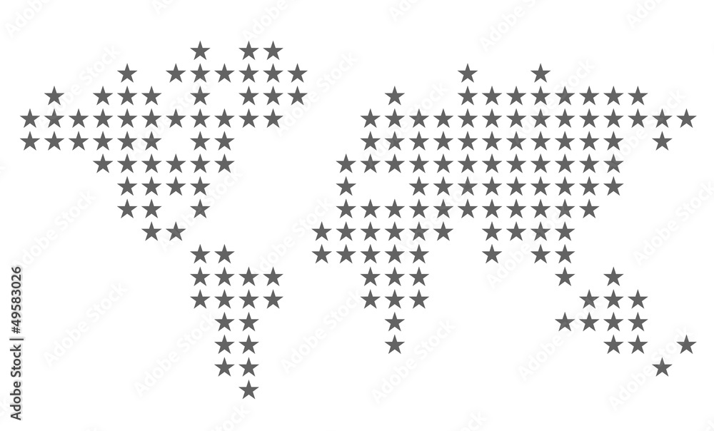 Dotted world map Dotted world map