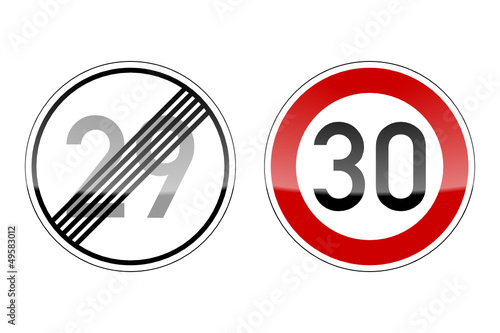 verkehrszeichen v2 geburtstag 29 30 I