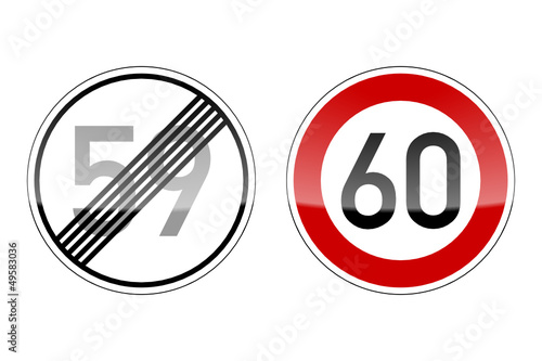 verkehrszeichen v2 geburtstag 59 60 I