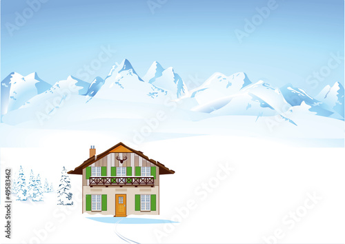 Winter in den Alpen