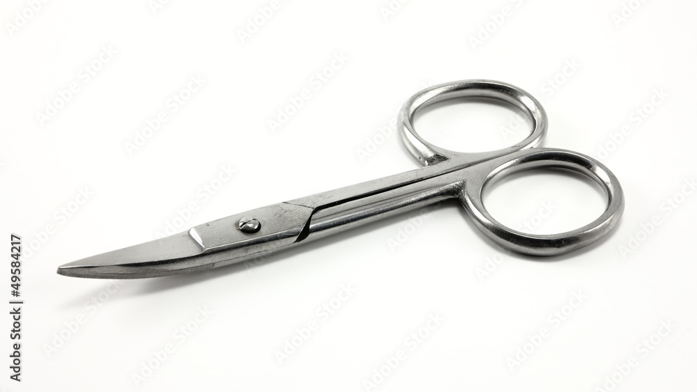 Isolated detail scissors on white background Isolated detail scissors on white background