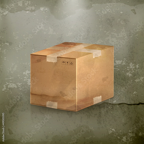 Carton box, old-style