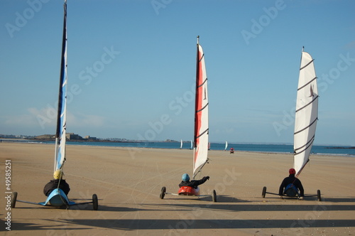 Canvas Print char à voile saint malo