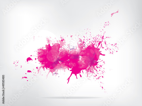 Colored paint splashes  on abstract background