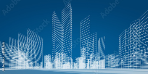 Obraz na plátně City project