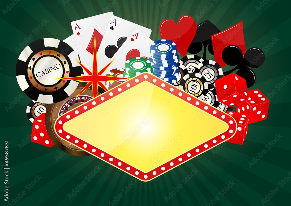 Obraz premium banner casino