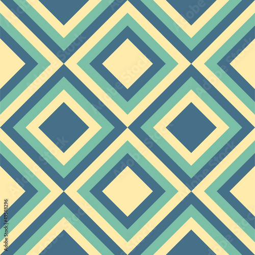 Fashion pattern with squares and stars.