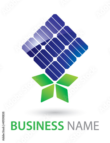 Solar Panel Logo Berry Concept