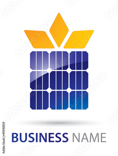 Solar Panel Logo Abstract