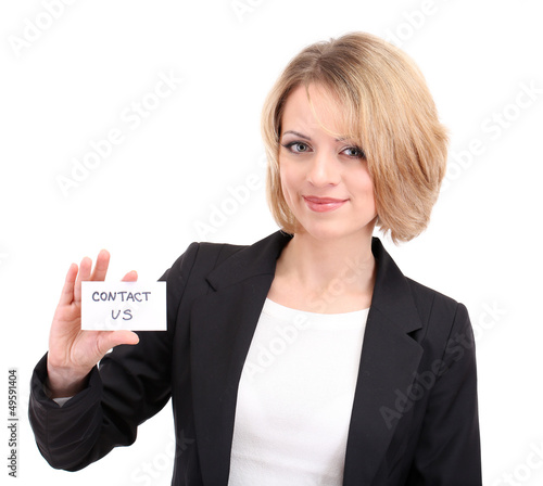 Young beautiful business wo...