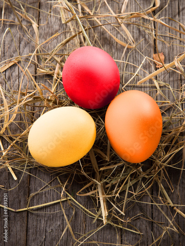 Colorful easter eggs