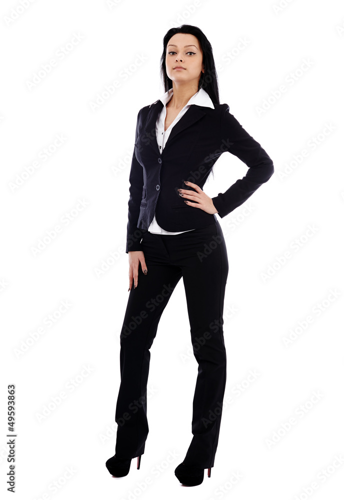 Full length pose of confident businesswoman. Bossy attitude Full length pose of confident businesswoman. Bossy attitude